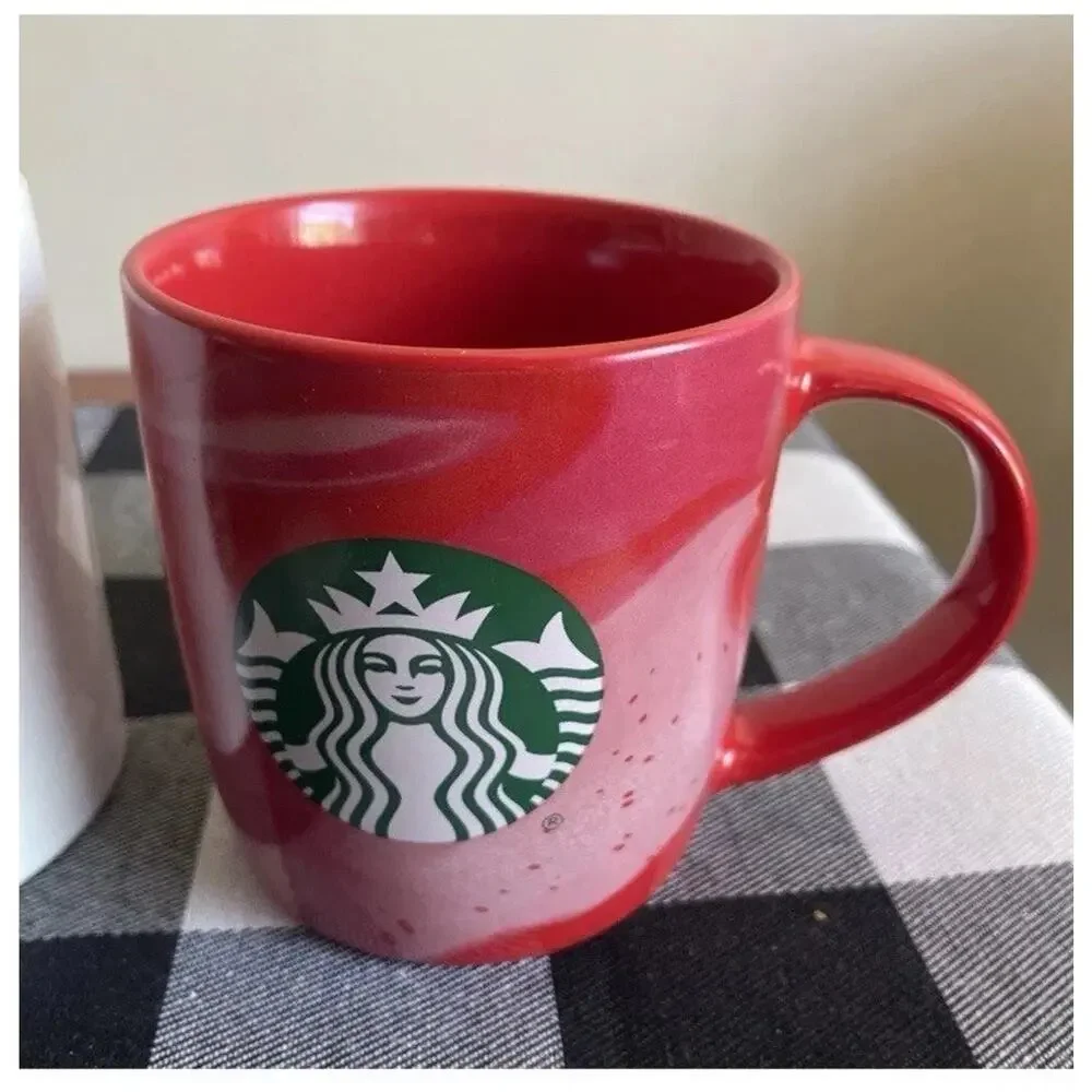 Starbucks Coffee Mug Cup Siren Logo 2006/2020/2024/2014 Red /white Mugs